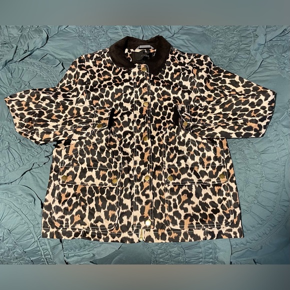 J. Crew Leopard Print Jacket - Black and Tan - Picture 7 of 16